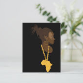 Mutter Afrika Postkarte (Stehend Vorderseite)