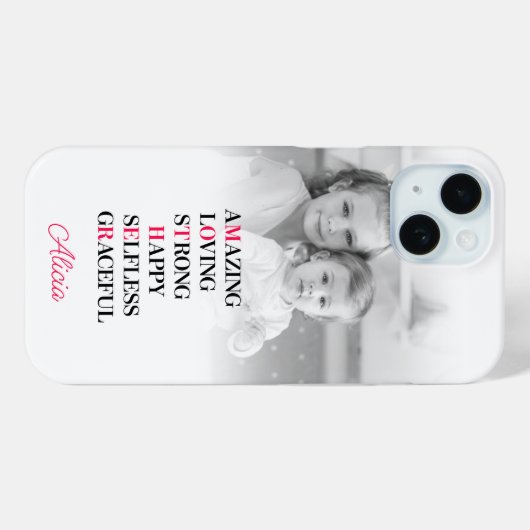 Mutter Akronym Custom Foto iPhone Fall Case-Mate iPhone Hülle (Rückseite (Horizontal))