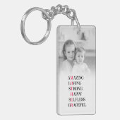 Mutter Akronym Foto Schlüsselanhänger (Vorderseite links)