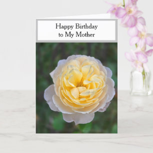 Mutter Alles Gute zum Geburtstag Gelbe Rose Karte
