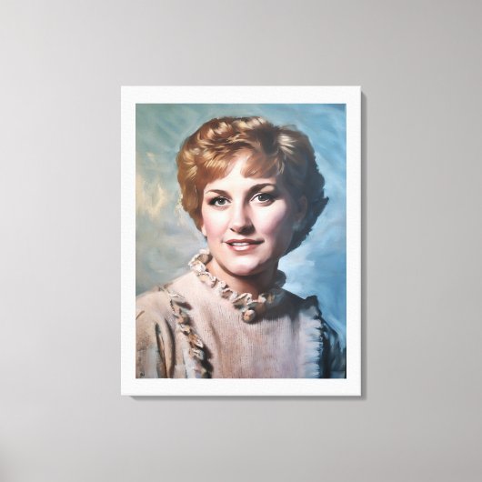 Mutter als Computer-Impasto-Ölgemälde  Leinwanddruck (Vorderseite)