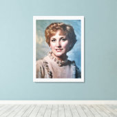 Mutter als Computer-Impasto-Ölgemälde  Leinwanddruck (Insitu (Holzboden))