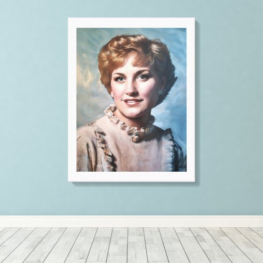 Mutter als Computer-Impasto-Ölgemälde Leinwanddruck (Insitu (Holzboden))