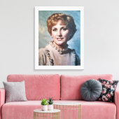 Mutter als Computer-Impasto-Ölgemälde  Leinwanddruck (Insitu (Wohnzimmer))