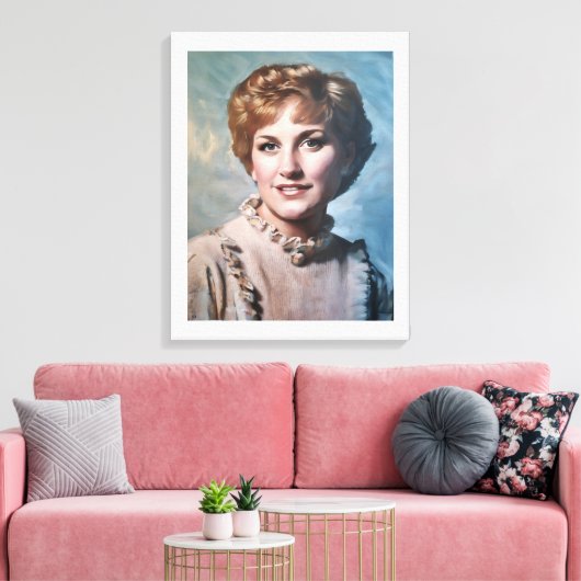 Mutter als Computer-Impasto-Ölgemälde Leinwanddruck (Insitu (Wohnzimmer))