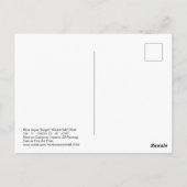 Mutter als Computer-Impasto-Ölgemälde Postkarte (Rückseite)