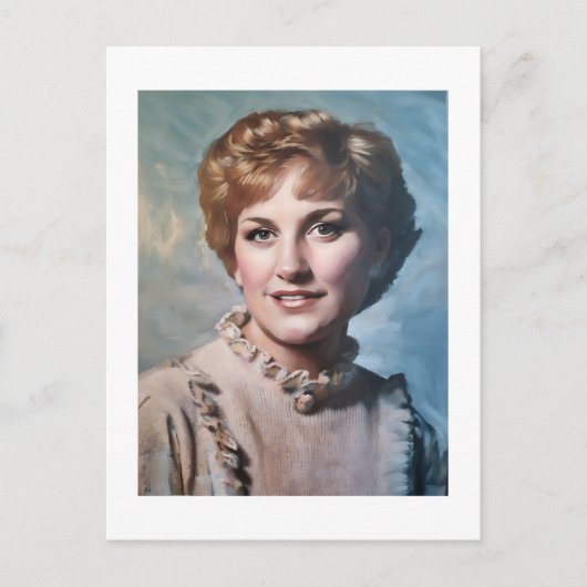 Mutter als Computer-Impasto-Ölgemälde Postkarte (Vorderseite)