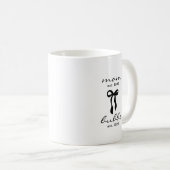 Mutter an Bubbe Est Tasse mit Schleife (VorderseiteRechts)