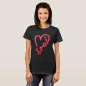 Mutter Arabische Liebe Herz T-Shirt (Vorne ganz)