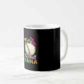 Mutter Art Baseball Mama Birthday Kaffeetasse (VorderseiteRechts)