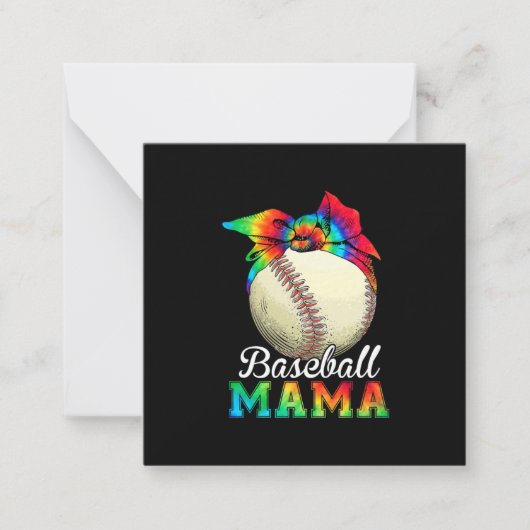 Mutter Art Baseball Mama Birthday Mitteilungskarte (Vorderseite)