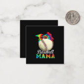 Mutter Art Baseball Mama Birthday Mitteilungskarte (Vorderseite/Rückseite Beispiel)