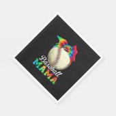 Mutter Art Baseball Mama Birthday Serviette (Ecke)