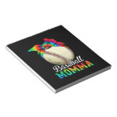 Mutter Art Baseball Momma Geburtstag Notizblock (angewinkelt)