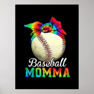 Mutter Art Baseball Momma Geburtstag Poster
