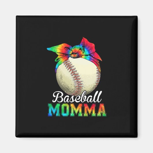 Mutter Art Baseball Mutti Geburtstag Magnet (Vorne)
