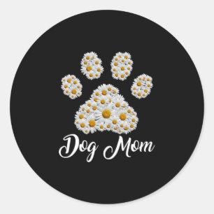 Mutter Art Best Hund Mama je Geburtstag Runder Aufkleber