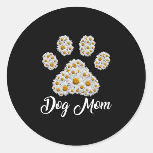 Mutter Art Best Hund Mama je Geburtstag Runder Aufkleber