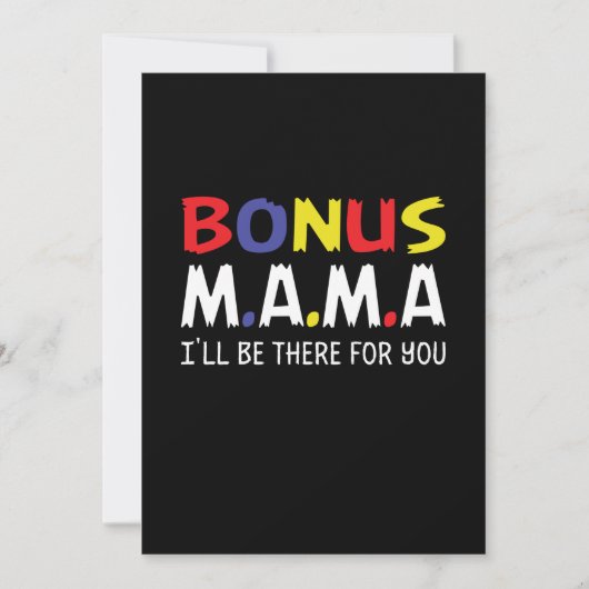 Mutter Art Bonus Mama Einladung (Vorderseite)