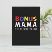 Mutter Art Bonus Mama Einladung (Stehend Vorderseite)