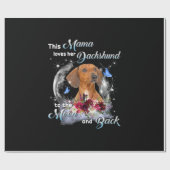 Mutter Art Dackel Mama Birthday Geschenkpapier (Flach)