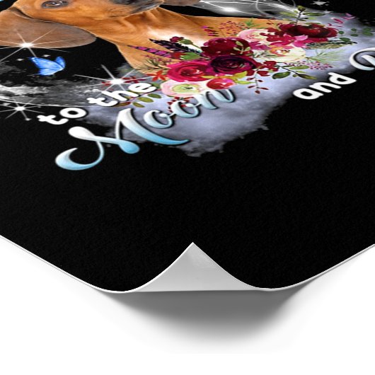 Mutter Art Dackel Mama Birthday Poster (Ecke)