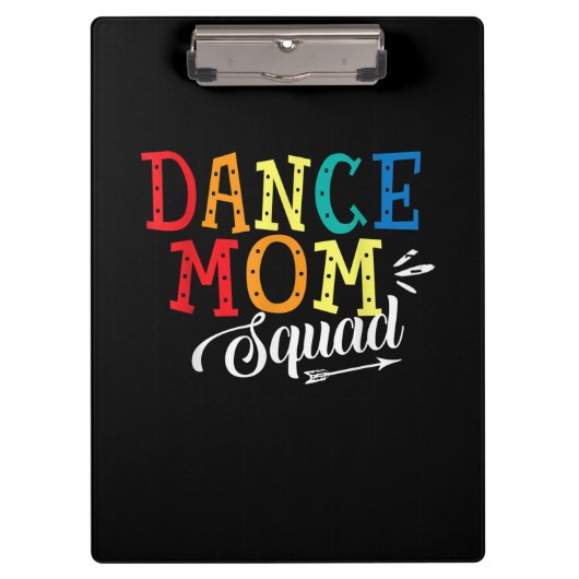 Mutter Art Dance Mama Squad Geburtstag Klemmbrett (Vorderseite)