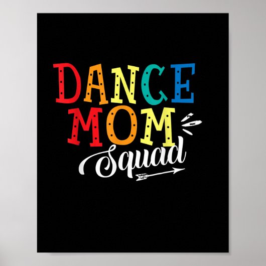 Mutter Art Dance Mama Squad Geburtstag Poster (Vorne)
