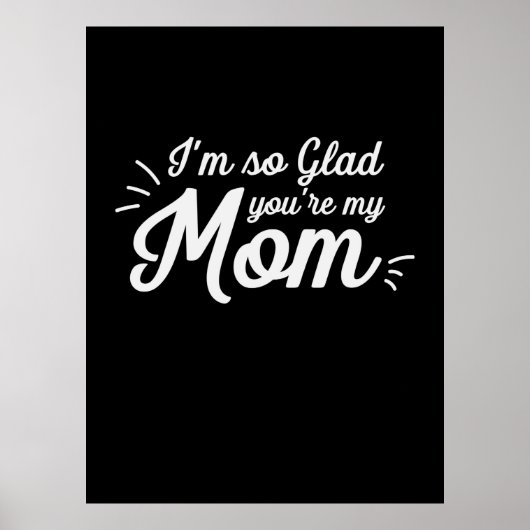Mutter Art, du bist meine Mama Poster (Vorne)