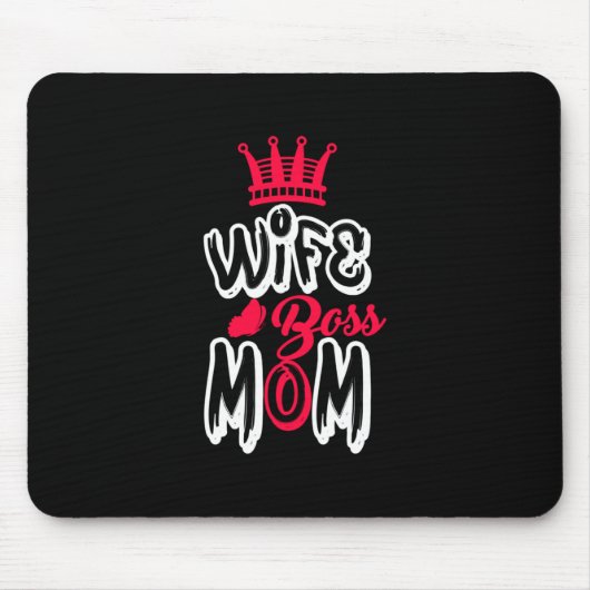 Mutter Art Ehefrau Boss Mama Mousepad (Vorne)