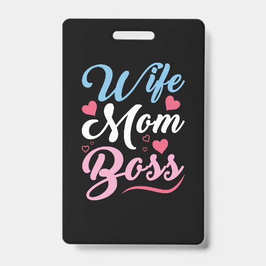 Mutter Art Ehefrau Mama Boss Ausweis (Vorderseite)