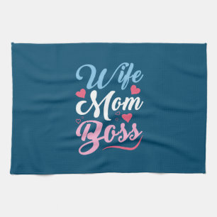 Mutter Art Ehefrau Mama Boss Geschirrtuch