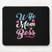 Mutter Art Ehefrau Mama Boss Mousepad (Vorne)