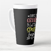 Mutter Art erste Mal Oma Birthday Milchtasse (Linke Ecke)