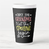 Mutter Art erste Mal Oma Birthday Milchtasse (Vorderseite)