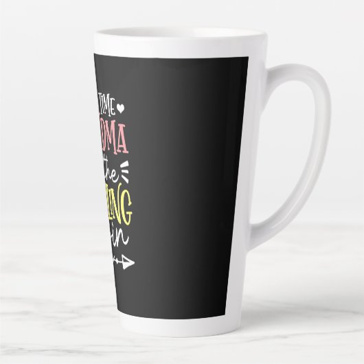Mutter Art erste Mal Oma Birthday Milchtasse (Rechts)
