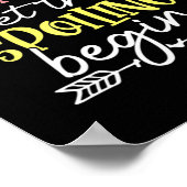 Mutter Art erste Mal Oma Birthday Poster (Ecke)