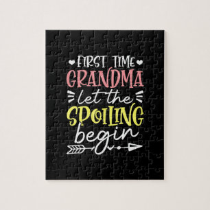 Mutter Art erste Mal Oma Birthday Puzzle