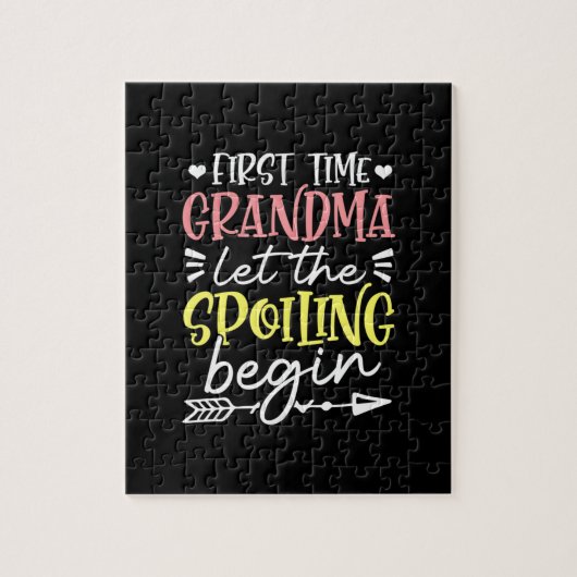 Mutter Art erste Mal Oma Birthday Puzzle (Vertikal)