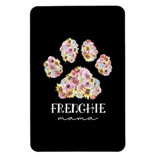 Mutter Art Frenchie Mama Floral Paw French Bulldog Magnet