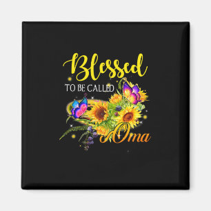 Mutter Art gesegnet, Oma Sonnenblume genannt zu we Magnet