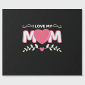 Mutter Art I Liebe Meine Mama Geschenkpapier (Flach)
