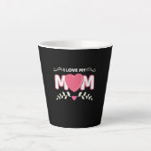 Mutter Art I Liebe Meine Mama Milchtasse (Vorderseite)