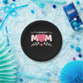 Mutter Art I Liebe Meine Mama Pappteller (Party)