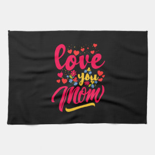 Mutter Art Liebe Sie Mama Geschirrtuch