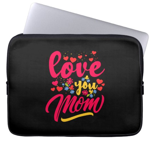 Mutter Art Liebe Sie Mama Laptopschutzhülle (Vorderseite)