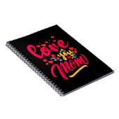 Mutter Art Liebe Sie Mama Notizblock (Rechte Seite)