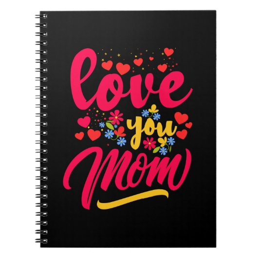 Mutter Art Liebe Sie Mama Notizblock (Vorderseite)