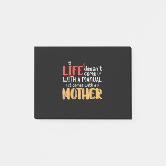 Mutter Art Life kommt mit einer Mutter Post-it Klebezettel (Vorderseite)