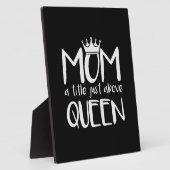 Mutter Art Mama ein Titel gerade über Königin Fotoplatte (Seite)